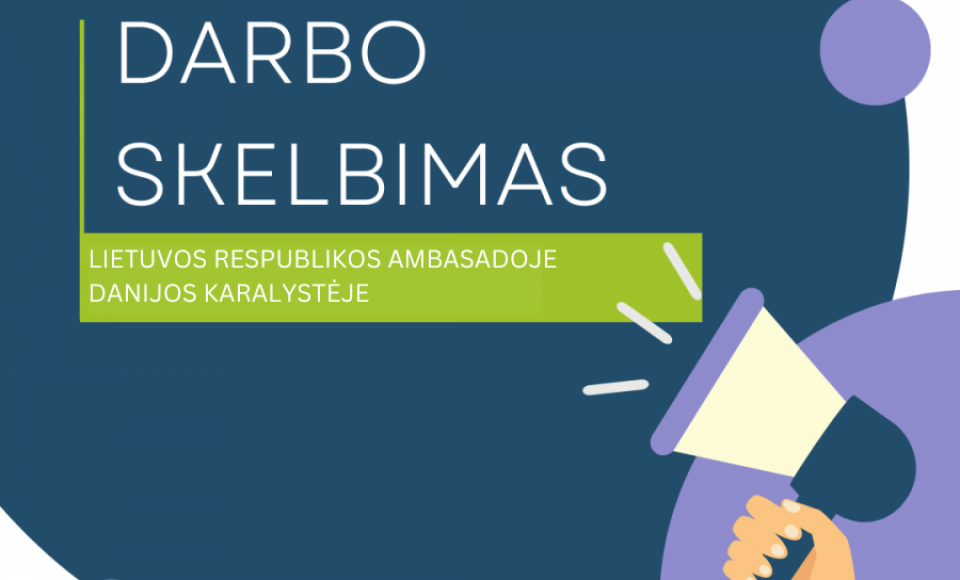 Darbo skelbimas